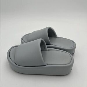 Balenciaga Gray Platform Sandals